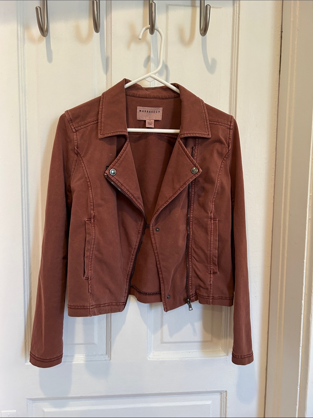 Anthropologie Marrakech Cotton Moto Jacket, Small